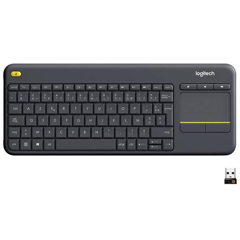 Clavier Logitech AZERTY K400 sans fil Touch TV